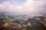 Blick von der Ortsmitte Richtung Südwest